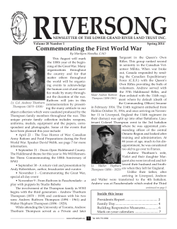 Riversong – Spring 2014