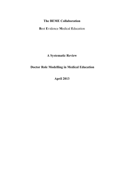 Published paper - BEME Collaboration