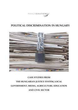 political discrimination in hungary