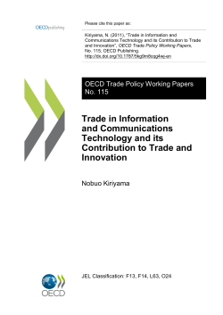 Trade in Information and Communications Technology and