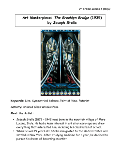 Art Masterpiece: The Brooklyn Bridge (1939) by Joseph Stella