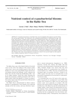 Nutrient control of cyanobacterial blooms in the Baltic Sea