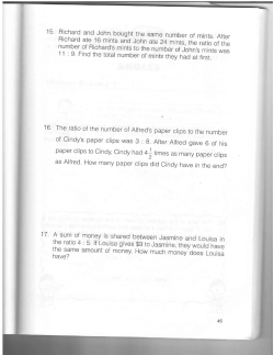 15. Richard and John bought ti Richard ate 16 mints and Jc number