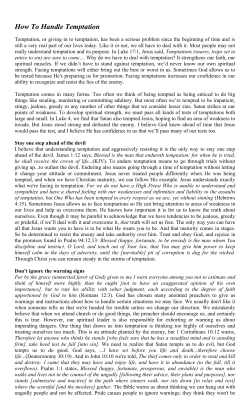 How To Handle Temptation