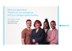 Meet our apprentices. They`re not your average Joe. Not your