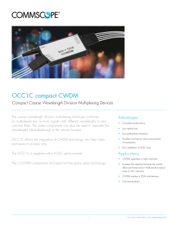 compact CWDM - CommScope.com