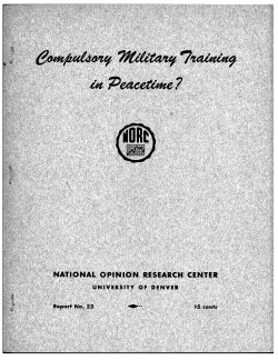 Compulsory military training in peacetime?