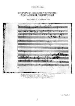 MOZART PIANO CONCERTO IN Eb MAJOR K