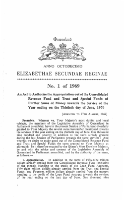 Appropriation Act 1969-1970 (No. 1)