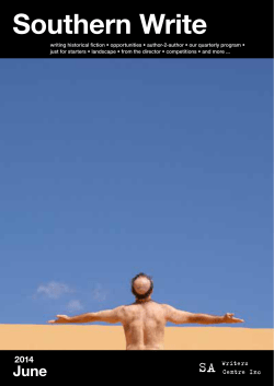 June edition - SA Writers Centre