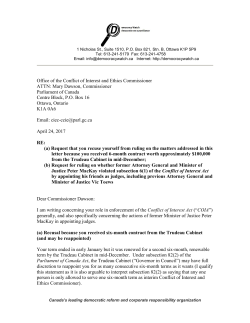 letter - Democracy Watch