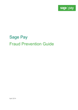 Sage Pay Fraud Prevention Guide
