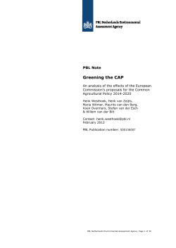 Greening the CAP