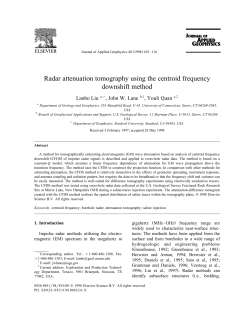Radar attenuation tomography using the centroid frequency