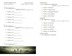 It Still Frightens Me! - Georgetown Bible Church