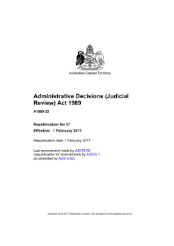 Administrative Decisions (Judicial Review) Act 1989