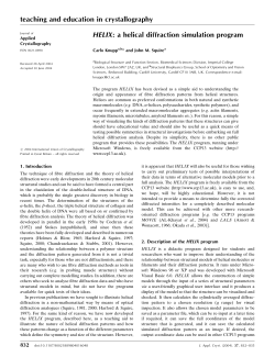 HELIX: a helical diffraction simulation program