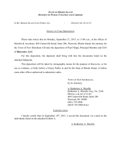 Notice to Take Deposition