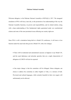 Pakistan National Assembly Welcome delegates, to the Pakistan