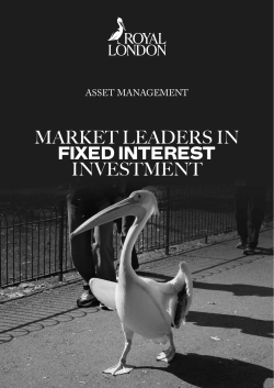 Market Leaders in Fixed Interest Investment