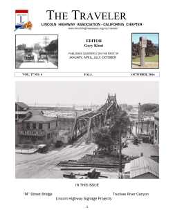the traveler - Lincoln Highway Association