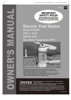 Electric Pool Heater