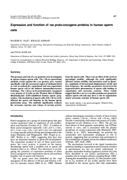 Expression and function of ras proto