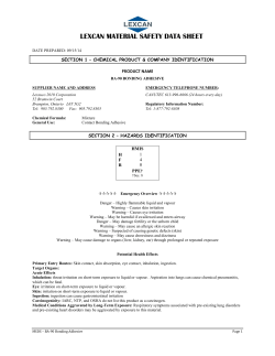 Bonding Adhesive BA-90 - MSDS