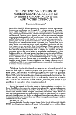 Potential Effects of Nondeferential Review on Interest Group