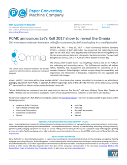 PCMC announces Let`s Roll 2017 show to reveal the Omnia