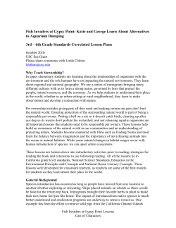 Fish Invaders at Gypsy Point: Katie and George Learn About