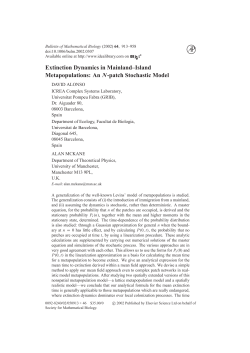 Extinction Dynamics in Mainland--Island Metapopulations: An N