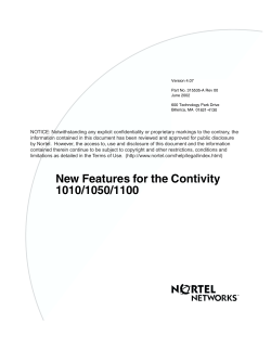 June 02, New Features for the Contivity 1010/105