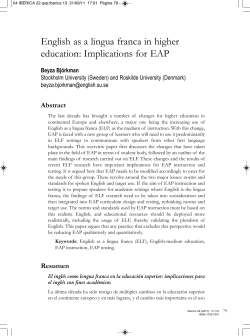 English as a lingua franca in higher education: Implications for EAP