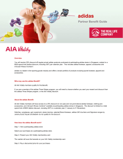 adidas - AIA Vitality