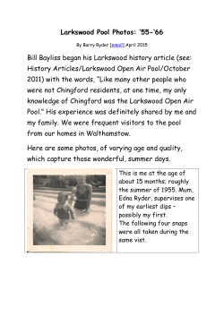 Larkswood Pool Photos - Walthamstow Memories