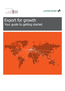 Export for growth - Lloyds Bank Commercial Bank