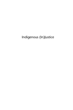 Indigenous (In)Justice: PDF version