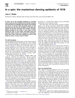 In a spin: the mysterious dancing epidemic of 1518