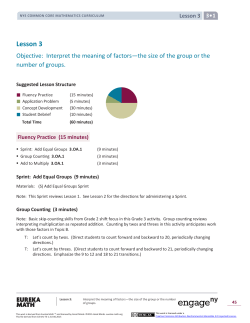 Grade 3 Mathematics Module 1, Topic A, Lesson 3