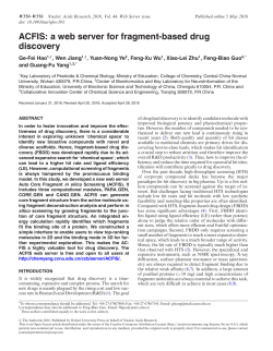 ACFIS: a web server for fragment