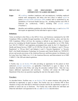 Privacy 25.0 Disclosures Requiring Opportunity to Object