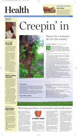 Burning questions on stomach acid medications Poison ivy a