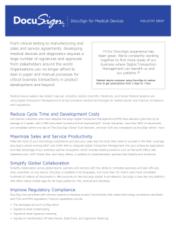 DocuSign for Medical Devices