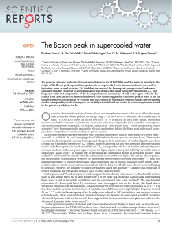 The Boson peak in supercooled water