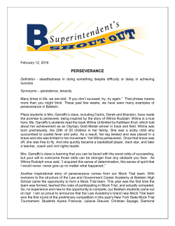 perseverance - Baldwin School