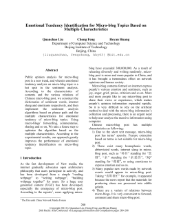 Emotional Tendency Identification for Micro