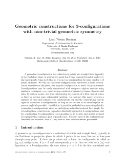 Geometric constructions for 3-configurations with non