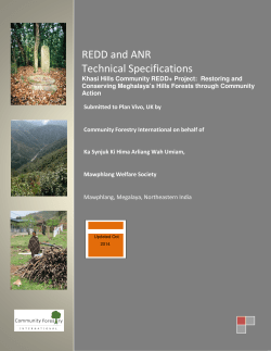 Khasi Hills Technical Specification