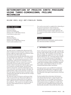 Determination of passive earth pressure using three
